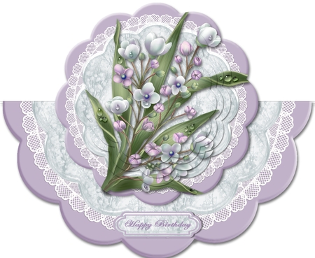 Stacker/pyramage Template - Scalloped Circle 4 by Judith Mary Howells