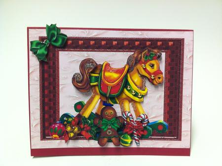 Christmas Rocking Horse by judy borutski