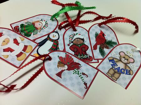 Christmas Tags by judy borutski