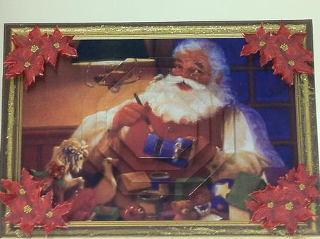 Christmas Santa Claus Pyramid Topper by judy borutski