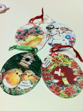 Happy Christmas Bookmark by judy borutski