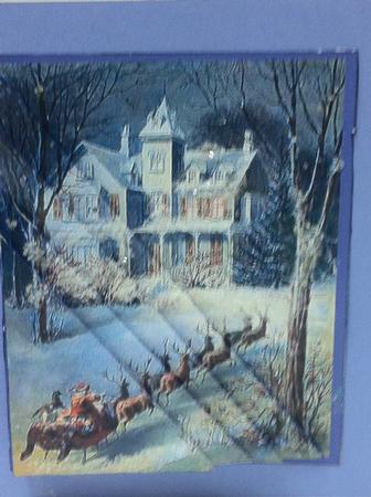 Santa and His Sleigh by judy borutski