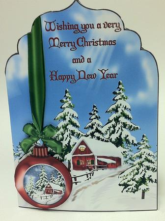Christmas in the Snow Folded Card 1 by judy borutski