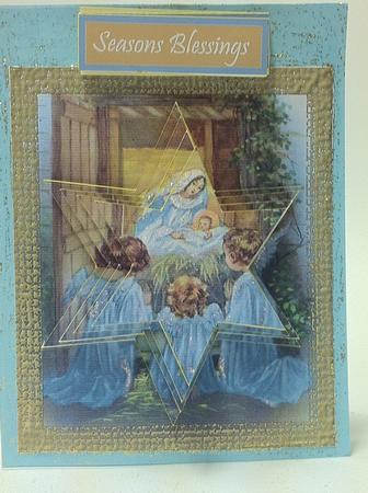 Angels at the Nativity by judy borutski