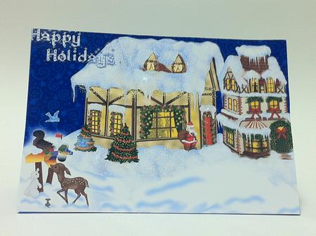 Snowy Village by judy borutski