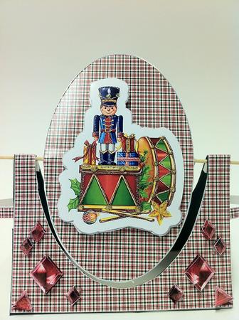 Little Drummer Boy Flip Over Spinner Card by judy borutski