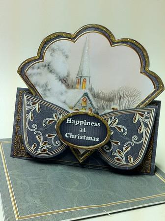 Ice Church Happiness at Christmas Scallop Trio Kit by judy borutski