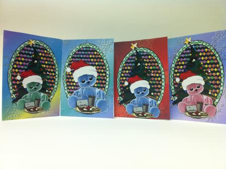 4 Christmas Plushie Toppers by judy borutski