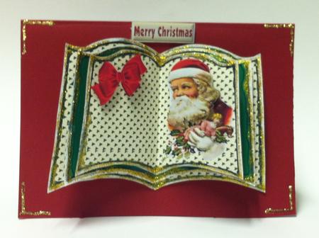Lovely Santa Book Sheets by judy borutski
