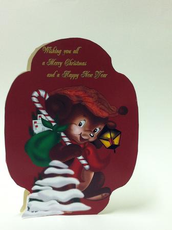 Christmas Postman Mouse by judy borutski