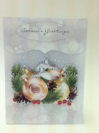 Modern Stylish Christmas Quick Card by judy borutski