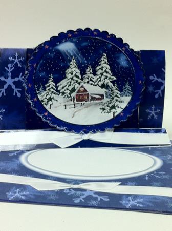 Winter Scene Center Stepper Pop Out & Envelope by judy borutski
