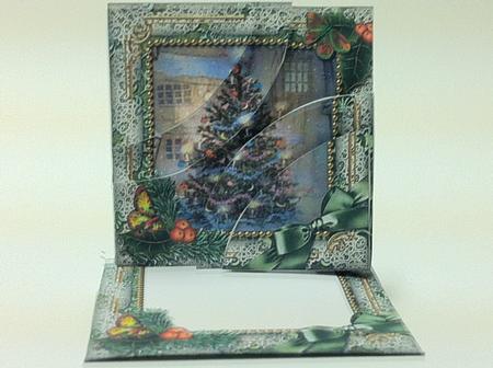 How Tree Looks Holly Card Envelope Duo Corner Stacker Aio by judy borutski