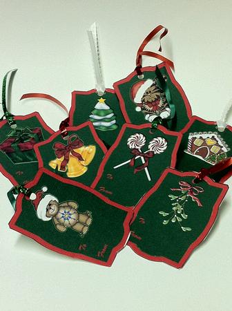 Christmas Tags Set by judy borutski