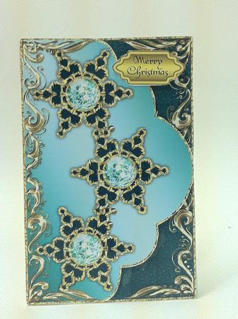 Christmas Side Stacker Card with Snowflakes 1 by judy borutski