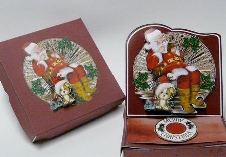 Father Christmas Relaxing Easel Drawer Kit by judy borutski
