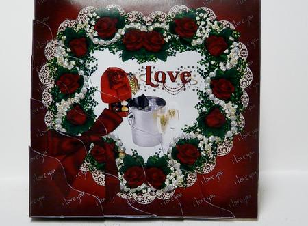 Love for My Valentine Side Stacker by judy borutski