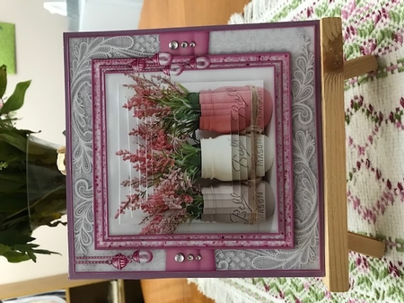 Happy Birthday thank you with love pyramid mini kit with shabby chic Featured Gallery Photo