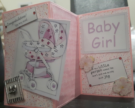 Baby Buggie Girl, Boy and New Baby Toppers by Julia Nowak