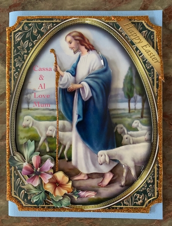 Celebrate Easter - Saviour and Lambs by Julianne Harris