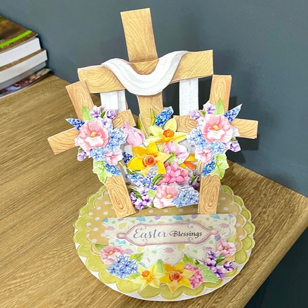 At Calvary Triple Easel Card Kit by Julianne Harris