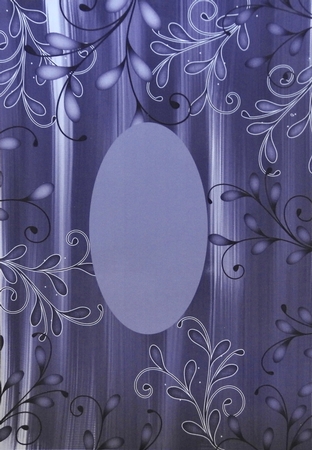 Blue Painted Swirl Edge A4 Backing Paper by Julianne Harris
