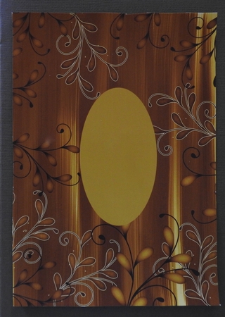 Gold Painted Swirl Edge A4 Backing Paper by Julianne Harris