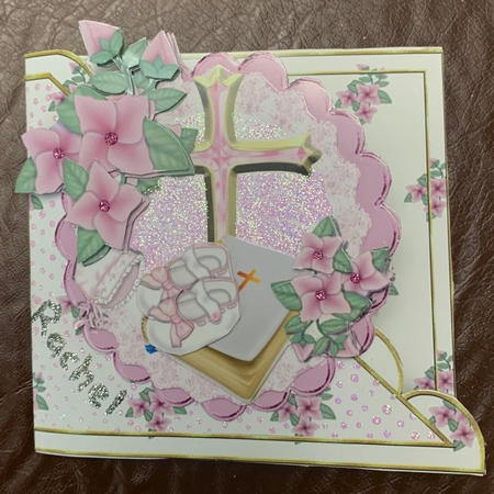 Baby Girls Christening or Baptism,bible Over the Edge by Julianne Harris