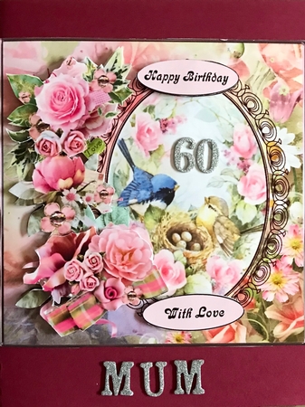 Victorian Rose Garden Topper with Decoupage by Julianne Harris