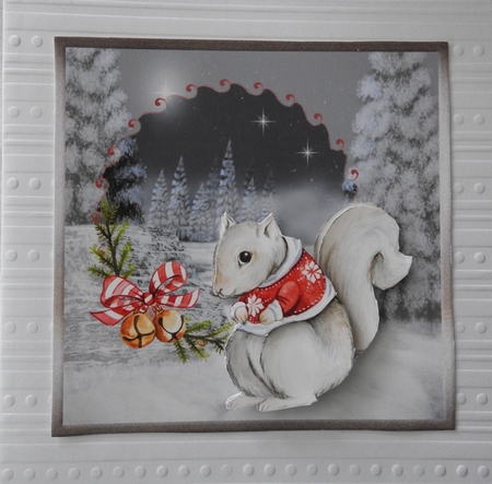 Christmas Squirrel by Julianne Harris