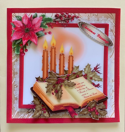 Beautiful Bible and Candles  by Julianne Harris