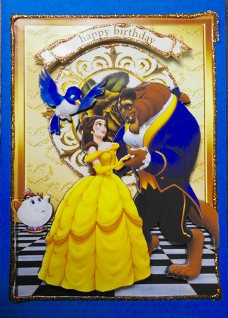 Beauty princess, shall we dance, with gold rose A4 by Julianne Harris