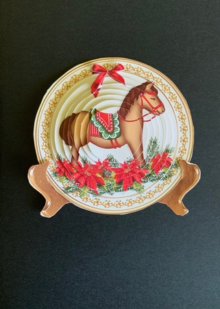 Christmas Plate with Stand.Mini Kit.3 by Julianne Harris