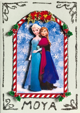 Candy Cane Frame Princess Topper 14 by Julianne Harris