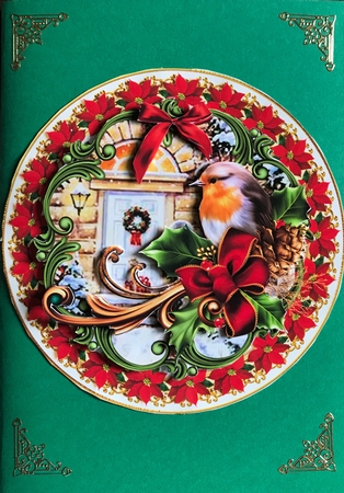 Christmas Plate with Stand Mini Kit 18 by Julianne Harris