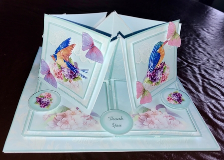 Birds and Butterflies Quad Easel Kit.2 by Julianne Harris
