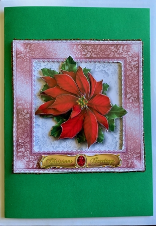 Christmas Corsage - Red Poinsetta by Julianne Harris