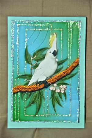 Australian Cockatoo Greeting Card by Julianne Harris