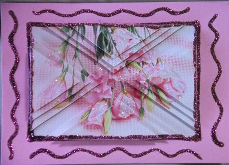 Pretty Pink Flowers Side Step Stacker by Julianne Harris