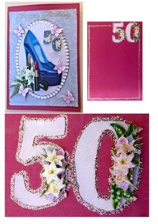 Over the Edge Easel Card Kit - Floral 5/6/7/8/9/0 by Julianne Harris