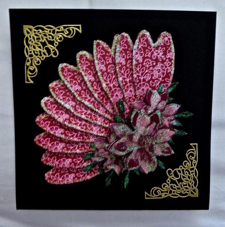 Fan Topper in Raspberry by Julianne Harris