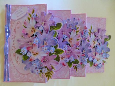 4-fold Card Kit - Lilies by Julianne Harris
