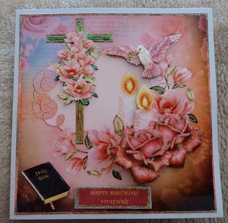 Sympathy Cross & Roses by Julianne Harris