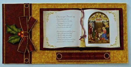 Once in Royal David's City Large Dl Card Front Minikit by Julianne Harris