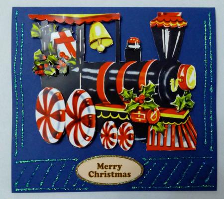 Christmas Holly Train by Julianne Harris