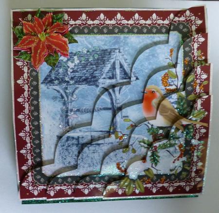 Christmas Wishing Well Easel Card Kit by Julianne Harris
