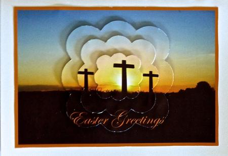 Easter Crosses Scalloped Pyramid by Julianne Harris