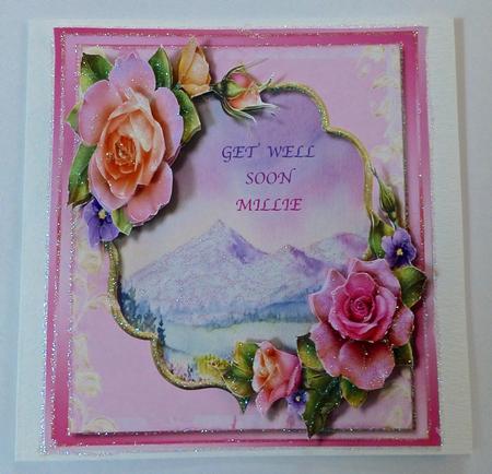 Beautiful Alpine Meadow and Summer Roses  by Julianne Harris