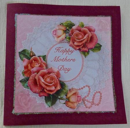 8x8 Roses Pearls and Lace for Mother Mini Kit by Julianne Harris