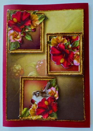 Gorgeous Hibiscus Frame Trio by Julianne Harris